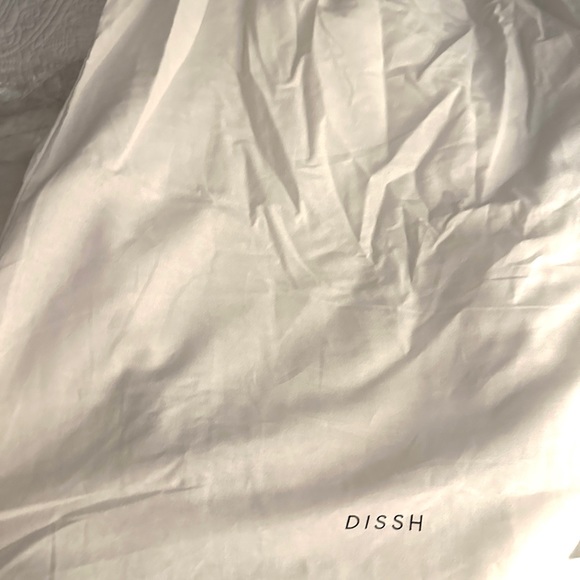 DISH AISLE WHITE FRONT BOW MIDI DRESS - 4 - Picture 8 of 14